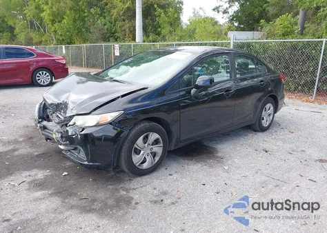 2013 Honda Civic Lx из США, поврежденный, VIN 19XFB2F54DE007470